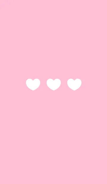 [LINE着せ替え] simple heart - pinkの画像1