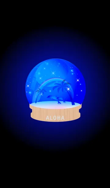 [LINE着せ替え] Snow globe ALOHA.の画像1