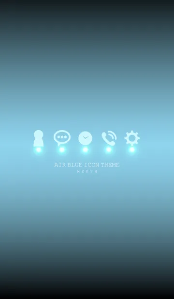 [LINE着せ替え] AIR BLUE ICON THEME -MEKYM-の画像1