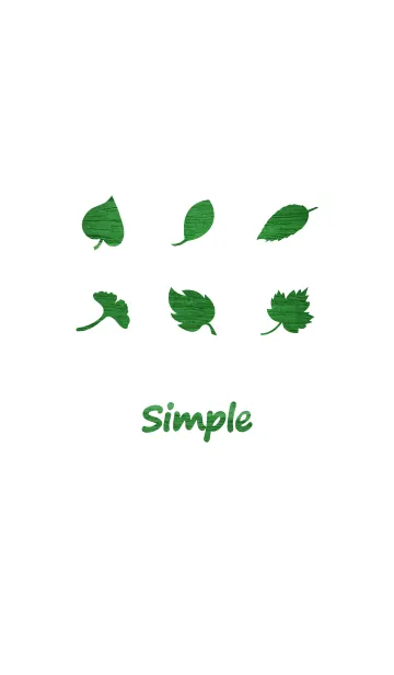 [LINE着せ替え] 古典的な木製の葉のシルエットの画像1