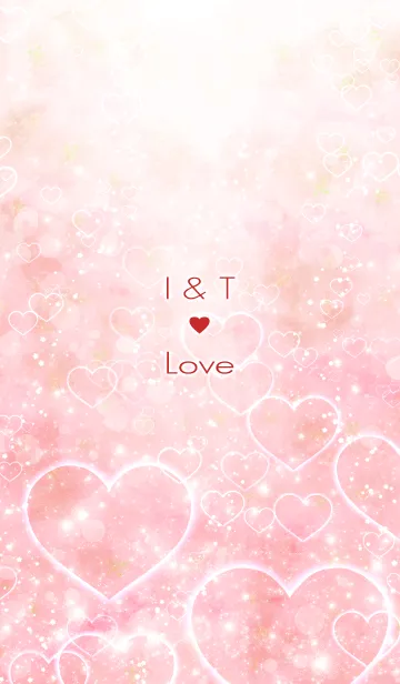 [LINE着せ替え] I ＆ T Love♥Heartの画像1