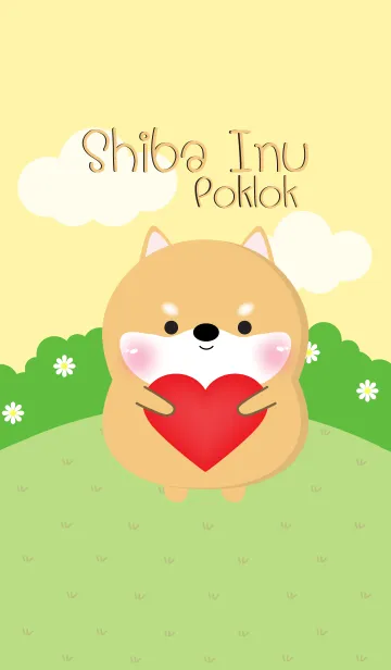 [LINE着せ替え] Poklok Shiba Inu Dog Theme (jp)の画像1