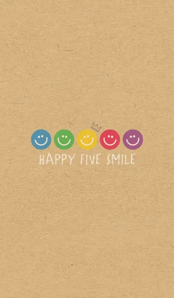[LINE着せ替え] HAPPY FIVE SMILE -CROWN KRAFT 12-の画像1