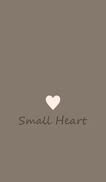 [LINE着せ替え] Small Heart *Brown Beige*の画像1