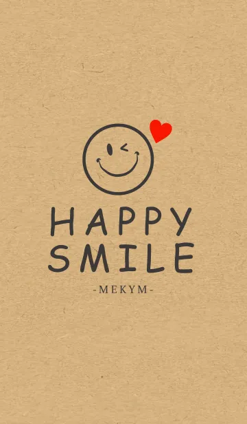 [LINE着せ替え] HAPPY SMILE KRAFT 7 -HEART-の画像1