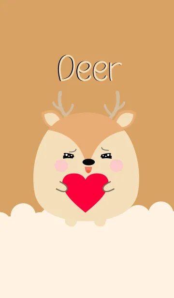 [LINE着せ替え] Simple Lovely Fat Deer (jp)の画像1