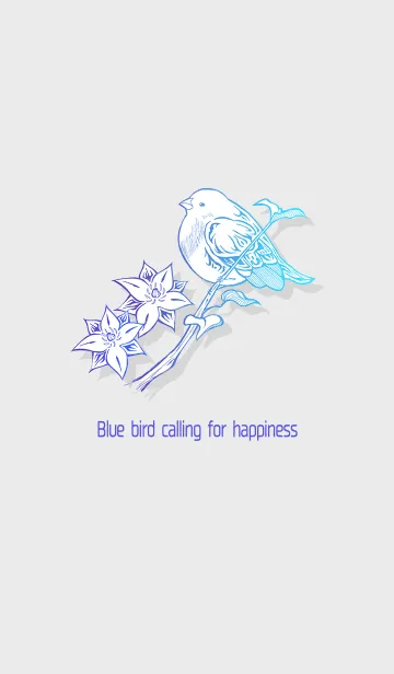 [LINE着せ替え] 幸せを呼ぶ青い鳥2の画像1