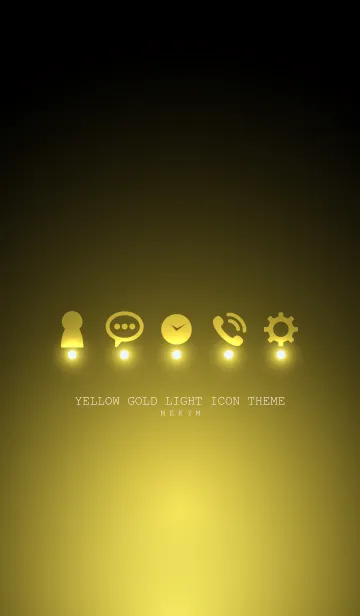 [LINE着せ替え] YELLOW GOLD LIGHT ICON THEMEの画像1