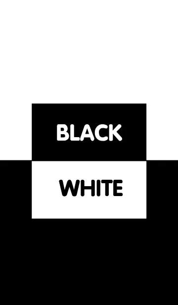 [LINE着せ替え] Simple Black ＆ White Theme (jp)の画像1