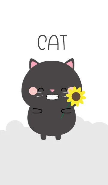 [LINE着せ替え] I Love Lovely Black Cat Theme (jp)の画像1