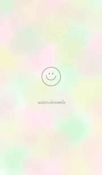 [LINE着せ替え] 春色水彩とスマイルの画像1
