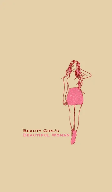 [LINE着せ替え] Beauty Girl's ＆ Beautiful Womanの画像1