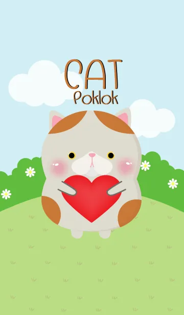 [LINE着せ替え] Poklok Cute Cat Theme (jp)の画像1