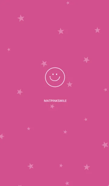 [LINE着せ替え] マットピンクと星。の画像1