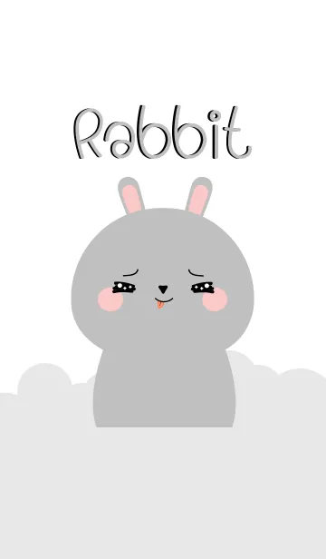 [LINE着せ替え] Petty Gray Rabbit Theme (jp)の画像1