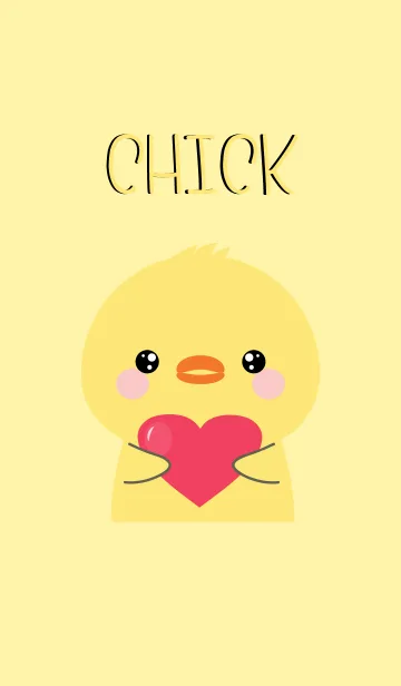 [LINE着せ替え] Simple Pretty Chick Theme (jp)の画像1