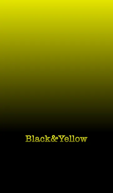 [LINE着せ替え] シンプル 黄色と黒 ロゴ無し No.6の画像1