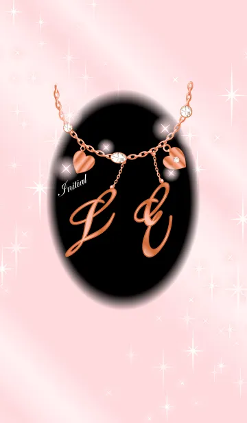 [LINE着せ替え] 【L＆E】イニシャル運気UP！ピンクゴールドの画像1