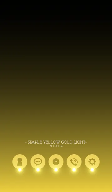 [LINE着せ替え] - SIMPLE YELLOW GOLD LIGHT -の画像1