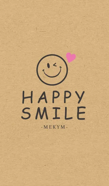 [LINE着せ替え] HAPPY SMILE KRAFT 8 -HEART-の画像1