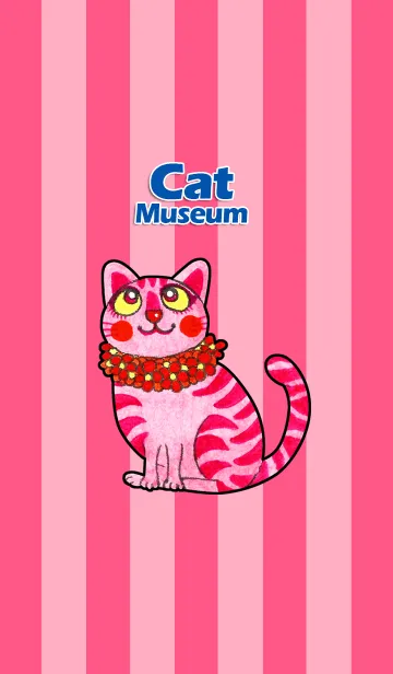 [LINE着せ替え] Cat Museum 03 - Pink Catの画像1