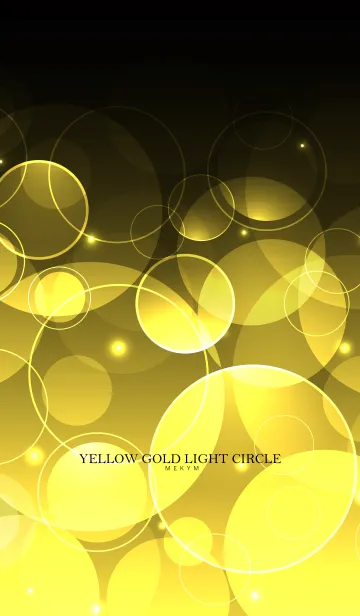 [LINE着せ替え] YELLOW GOLD LIGHT CIRCLEの画像1