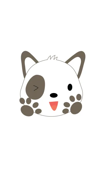 [LINE着せ替え] simple dog theme v.2 (JP)の画像1