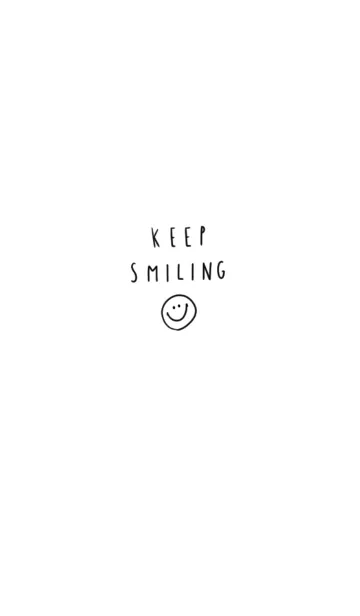 [LINE着せ替え] KEEP SMILING SIMPLEの画像1