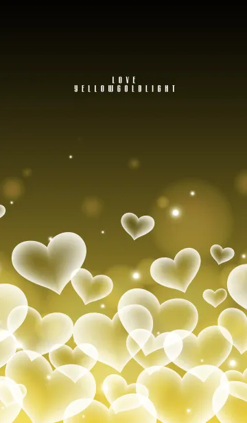 [LINE着せ替え] LOVE YELLOW GOLD HEART.の画像1