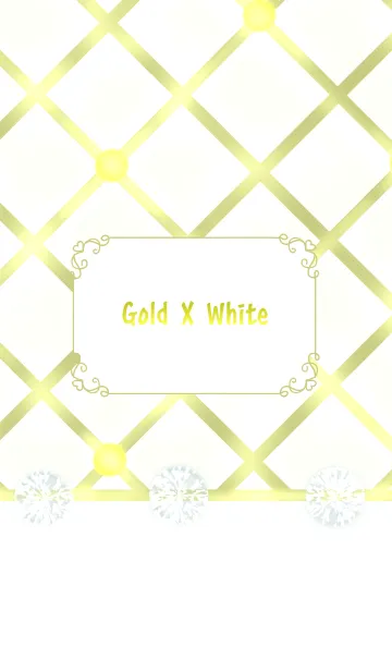 [LINE着せ替え] Gold X White *の画像1