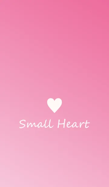 [LINE着せ替え] Small Heart *Pink Gradation*の画像1