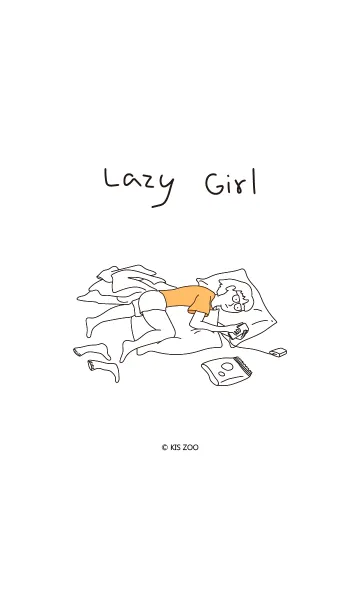[LINE着せ替え] Lazy girl-の画像1
