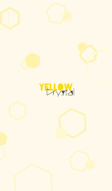 [LINE着せ替え] シンプル / 黄クリスタルの画像1