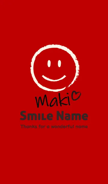 [LINE着せ替え] Smile Name まきの画像1