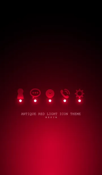 [LINE着せ替え] ANTIQUE RED LIGHT ICON THEMEの画像1