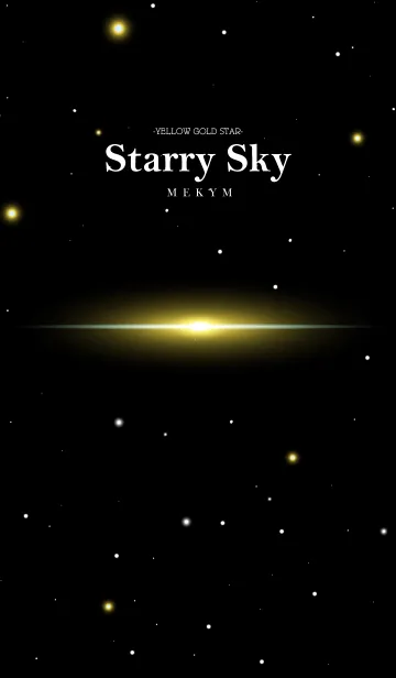 [LINE着せ替え] Starry Sky -YELLOW GOLD STAR-の画像1