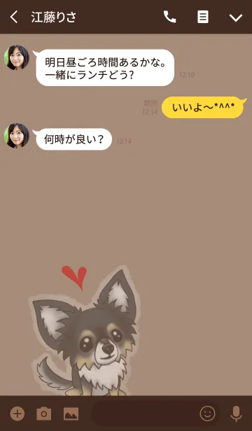 [LINE着せ替え] いとしのチワワの画像3