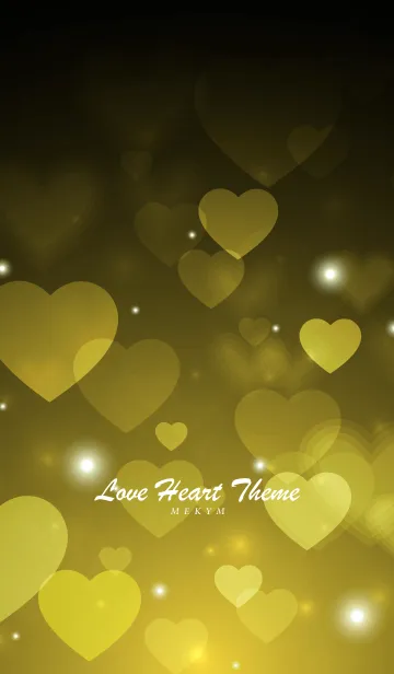 [LINE着せ替え] Love Heart Theme -YELLOW GOLD-の画像1
