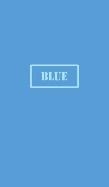 [LINE着せ替え] シンプル ブルー [青] No.2の画像1