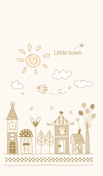 [LINE着せ替え] artwork_Little townの画像1
