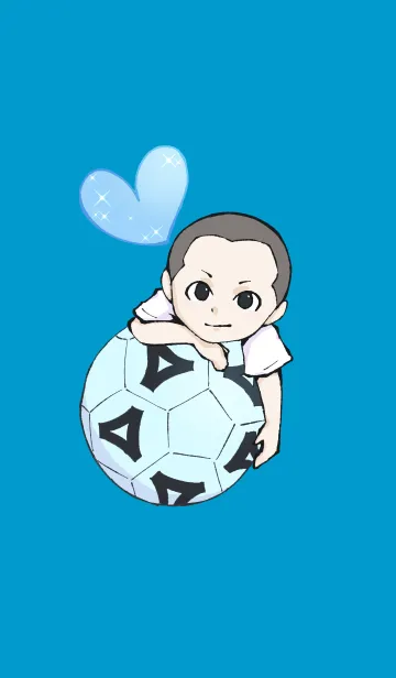 [LINE着せ替え] サッカーボール部の男の子 4の画像1