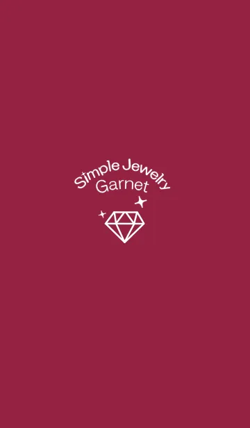 [LINE着せ替え] Simple Jewelry - Garnet -の画像1