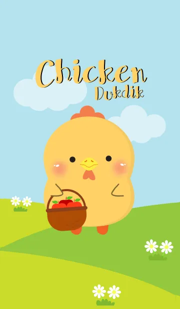 [LINE着せ替え] Poklok Chicken Dukdik Theme (jp)の画像1