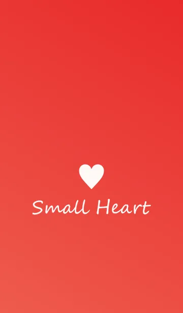 [LINE着せ替え] Small Heart *Red Gradation*の画像1