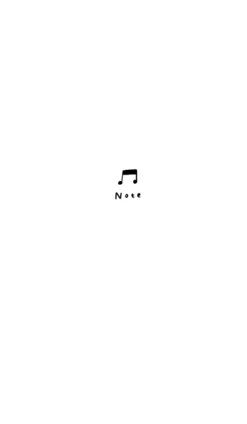 [LINE着せ替え] シンプルな音符の画像1