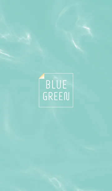[LINE着せ替え] 【シンプル】BlueGreenの大理石と英語文字の画像1