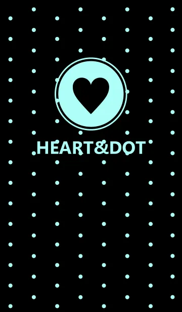 [LINE着せ替え] HEART＆DOT - Milky L.Blue 2 -の画像1