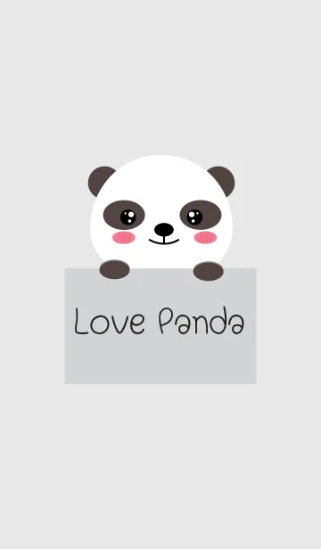 [LINE着せ替え] Simple Love Panda (jp)の画像1