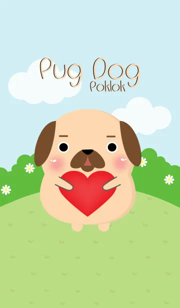 [LINE着せ替え] Poklok Pug Dog Theme (jp)の画像1