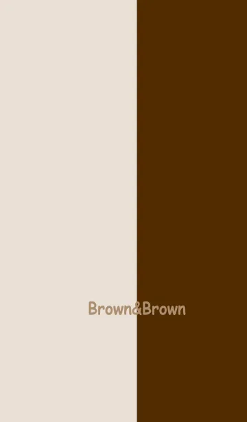 [LINE着せ替え] ブラウン＆ブラウン No.2の画像1